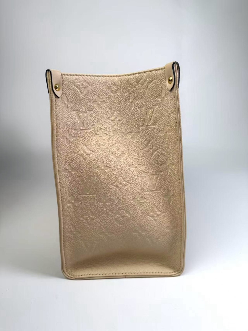 Louis Vuitton Beige Embossed Monogram Crossbody Bag